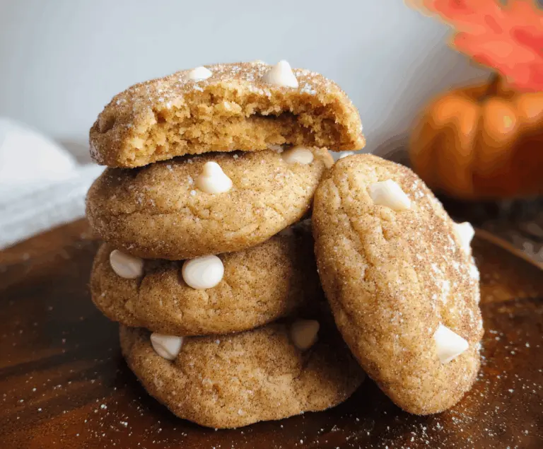 White Chocolate Pumpkin Snickerdoodles