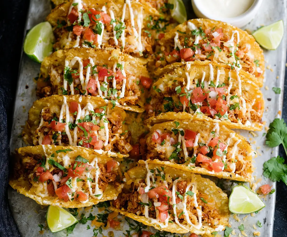 Quick Mini Baked Chicken Tacos