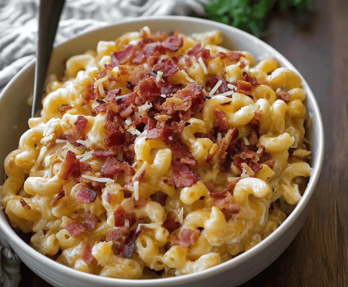 Creamy Bacon Mac and Cheese