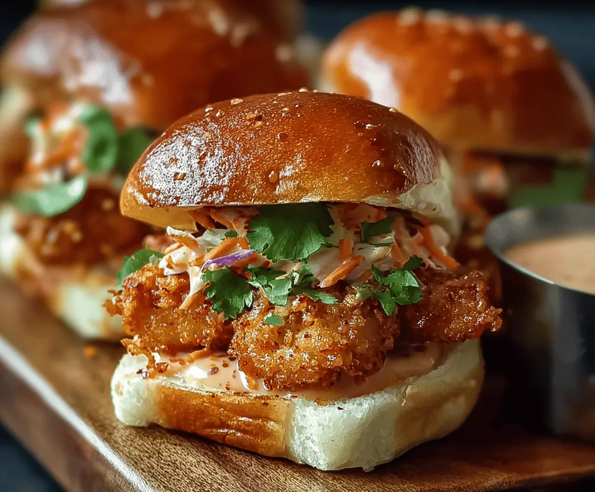 Easy Bang Bang Chicken Sliders