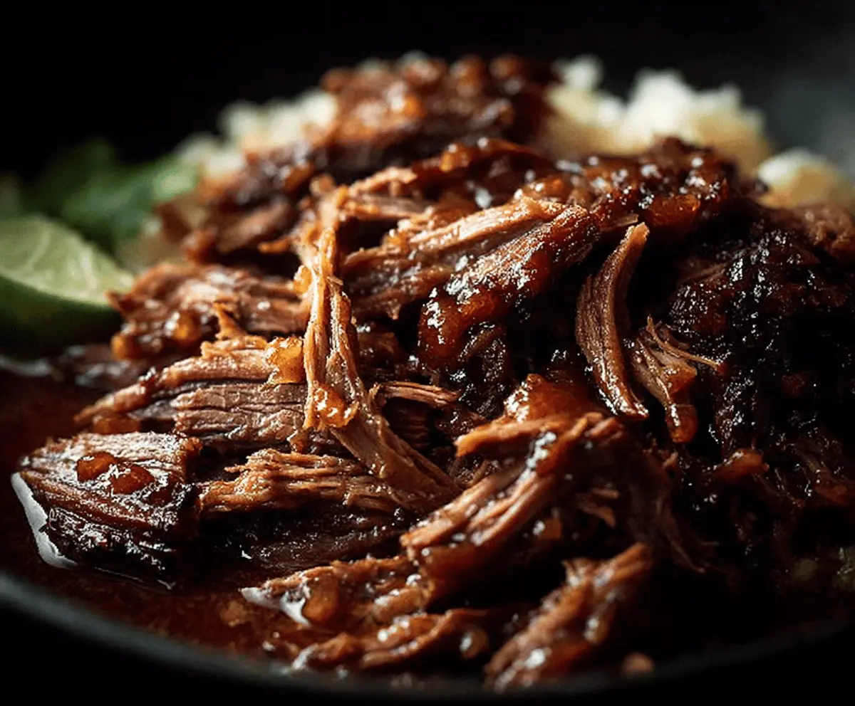 Easy Caramelized Pulled Beef Brisket