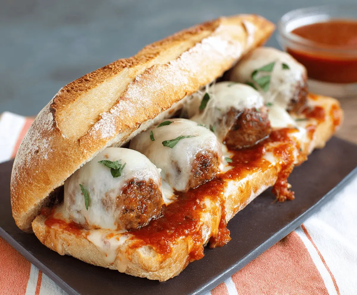 Easy Cheesy Meatball Subs