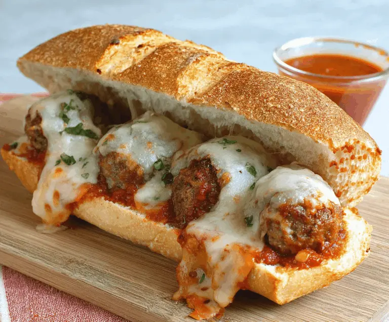 Cheesy Meatball Subs