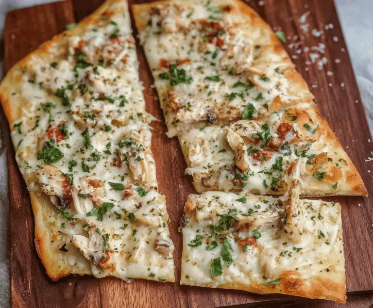 Chicken Alfredo Flatbread
