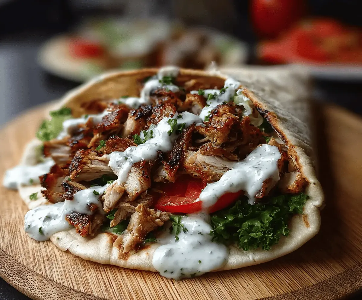 Easy Chicken Shawarma with Garlic Sauce