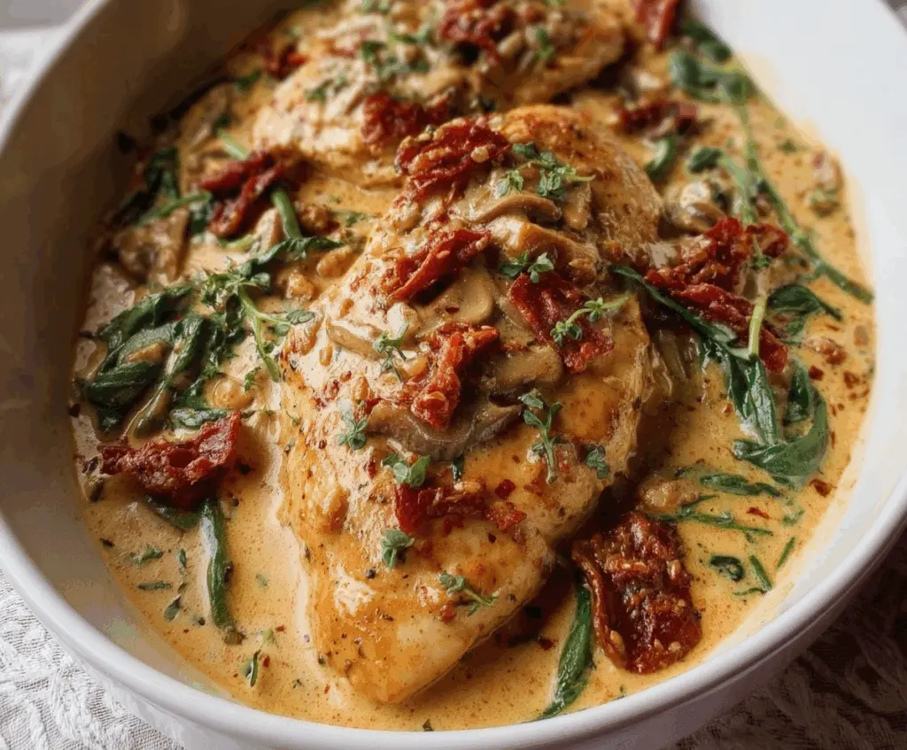 Creamy Tuscan Marry Me Chicken