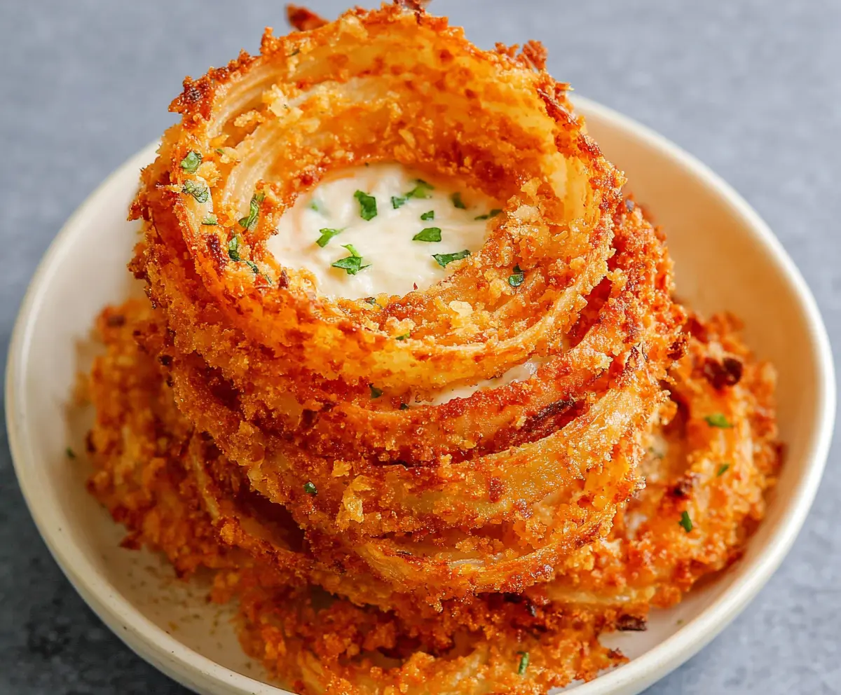 Crispy Parmesan Onion Ring Chips
