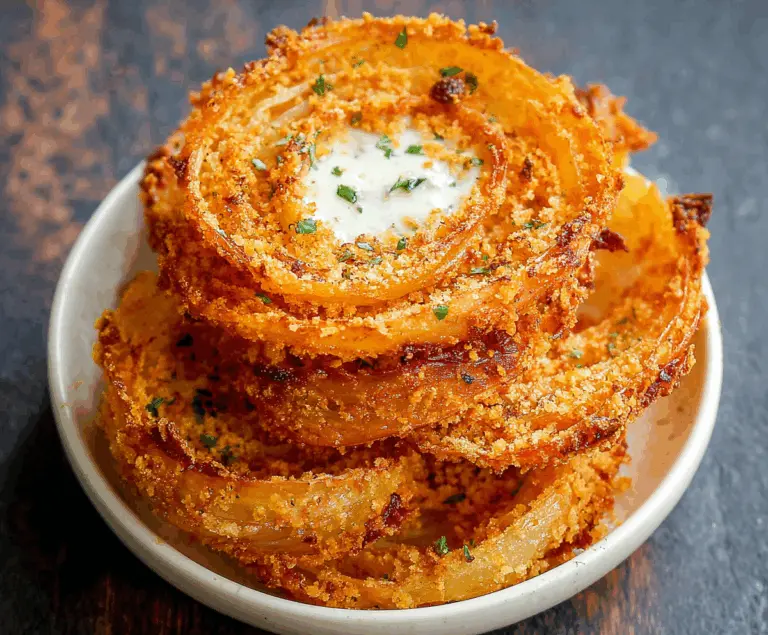 Crispy Parmesan Onion Ring Chips Recipe