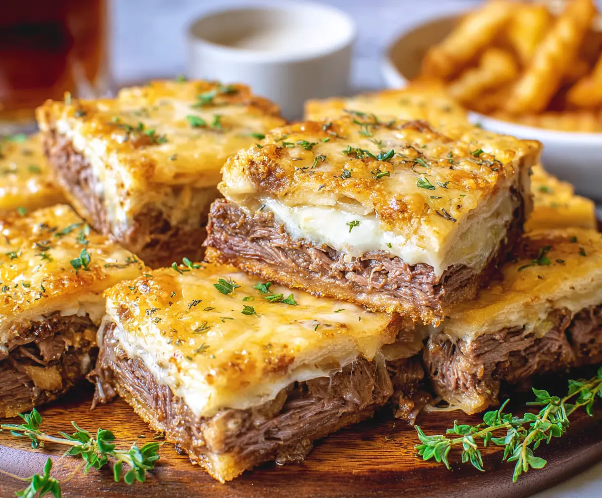 Easy French Dip Squares Recipe