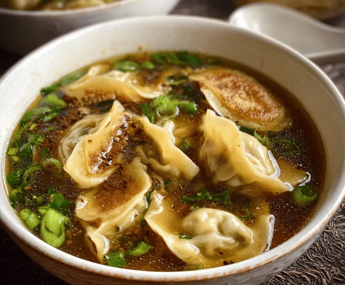 Easy Potsticker Soup Recipe