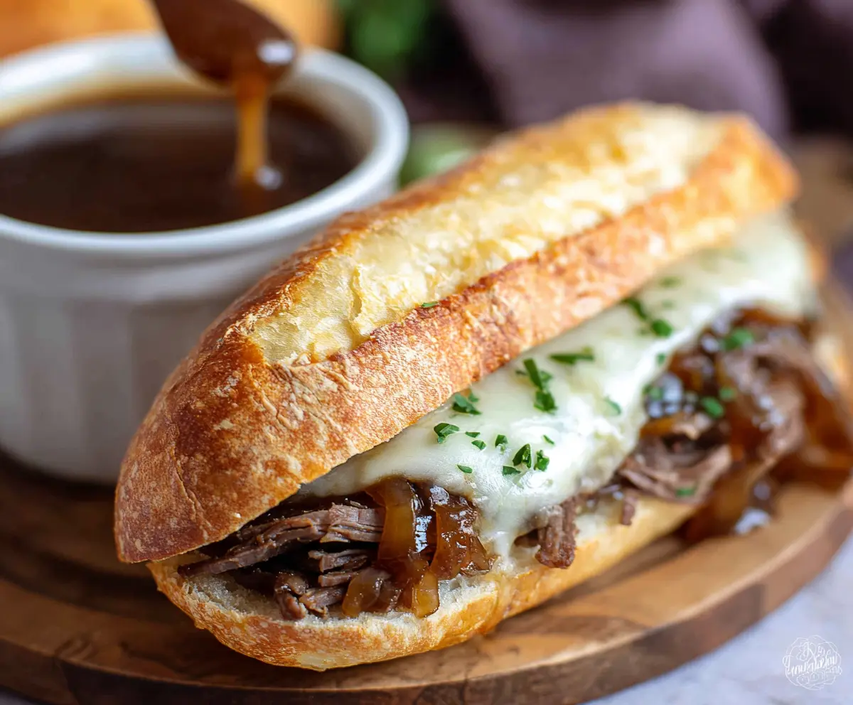 Easy French Dip Sandwich Melt
