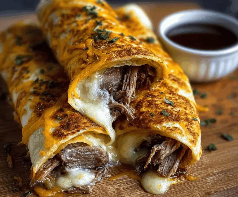 French Dip Tortilla Roll Ups