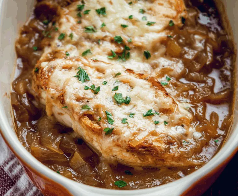 French Onion Chicken Soup