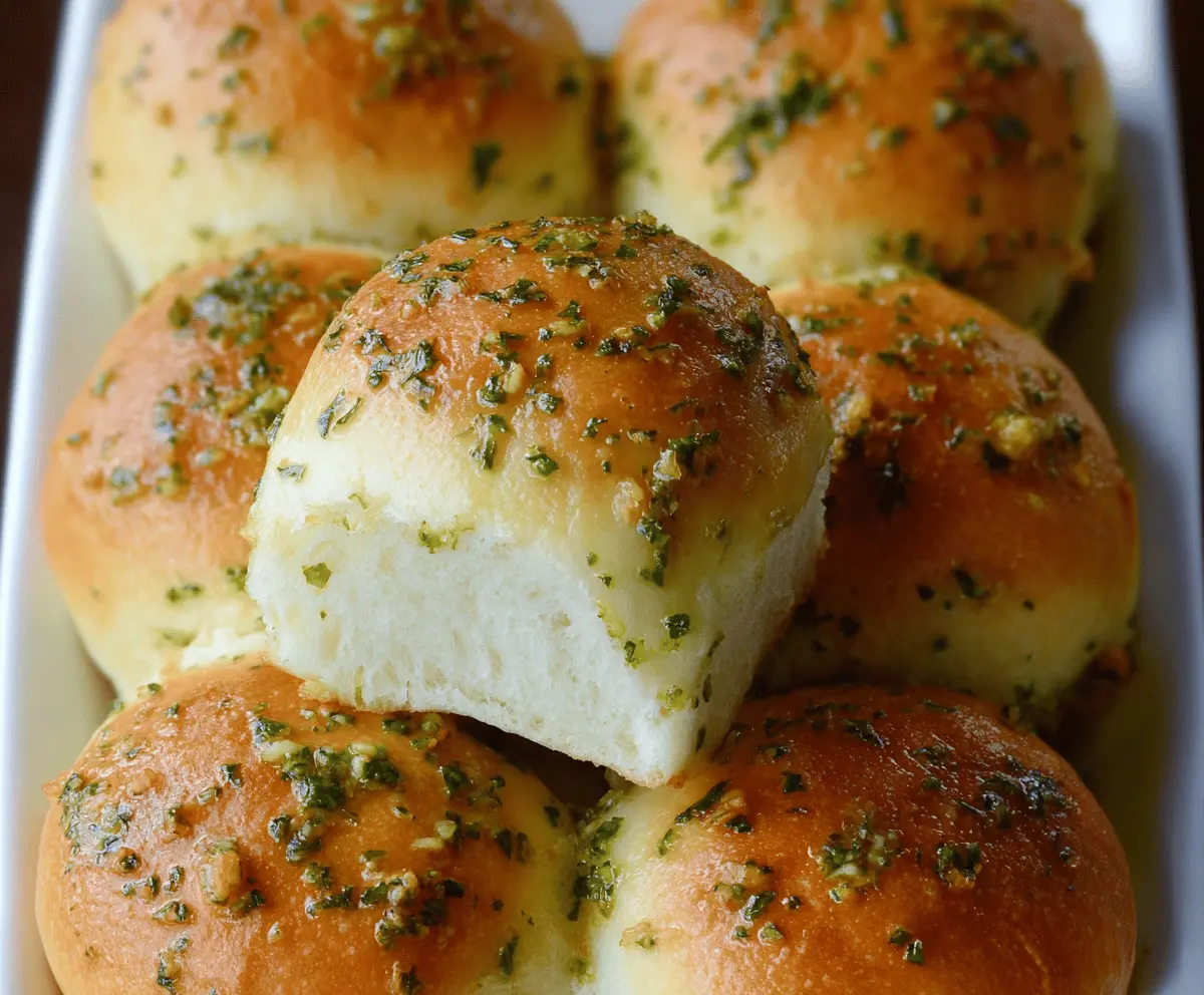 Easy Garlic Bread Rolls Recipe