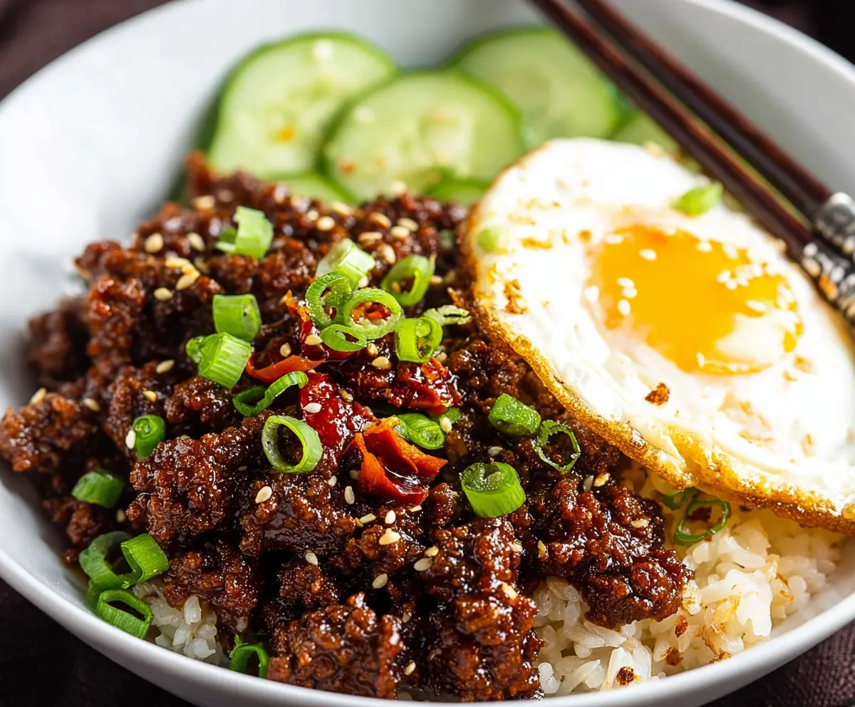 Easy Korean Ground Beef Bowl