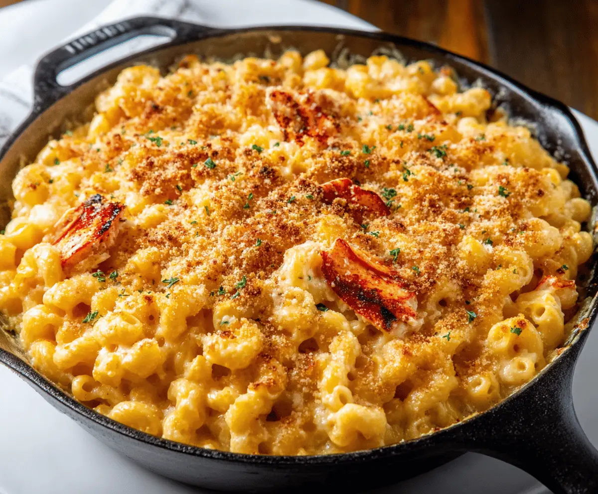 Creamy Lobster Mac and Cheese