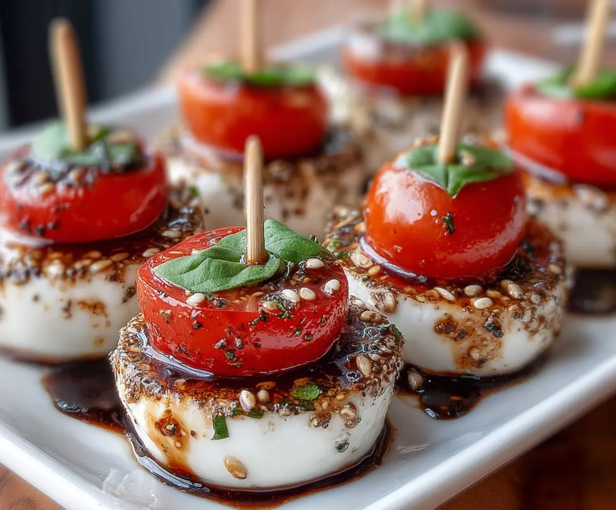 Easy Mini Caprese Bites Recipe