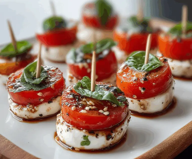 Mini Caprese Bites: Easy and Delicious Appetizer Ideas