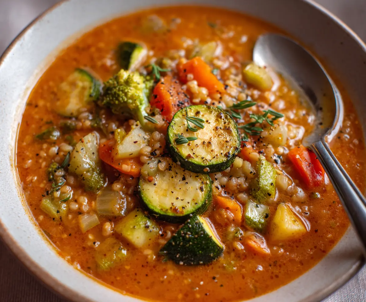 Easy Roasted Veggie Soup Recipe