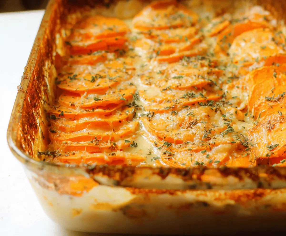 Easy Scalloped Sweet Potatoes Recipe