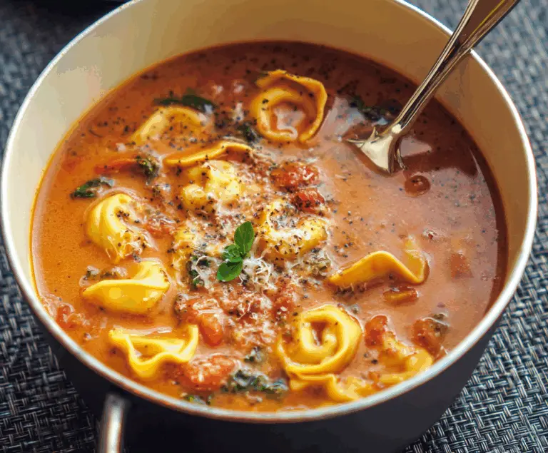 Silky Tortellini Soup