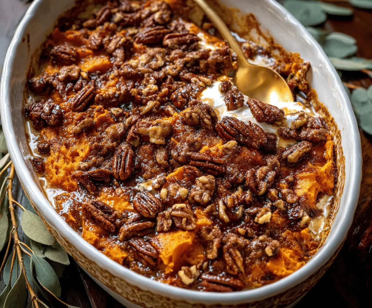 Best Southern Maple Sweet Potato Casserole