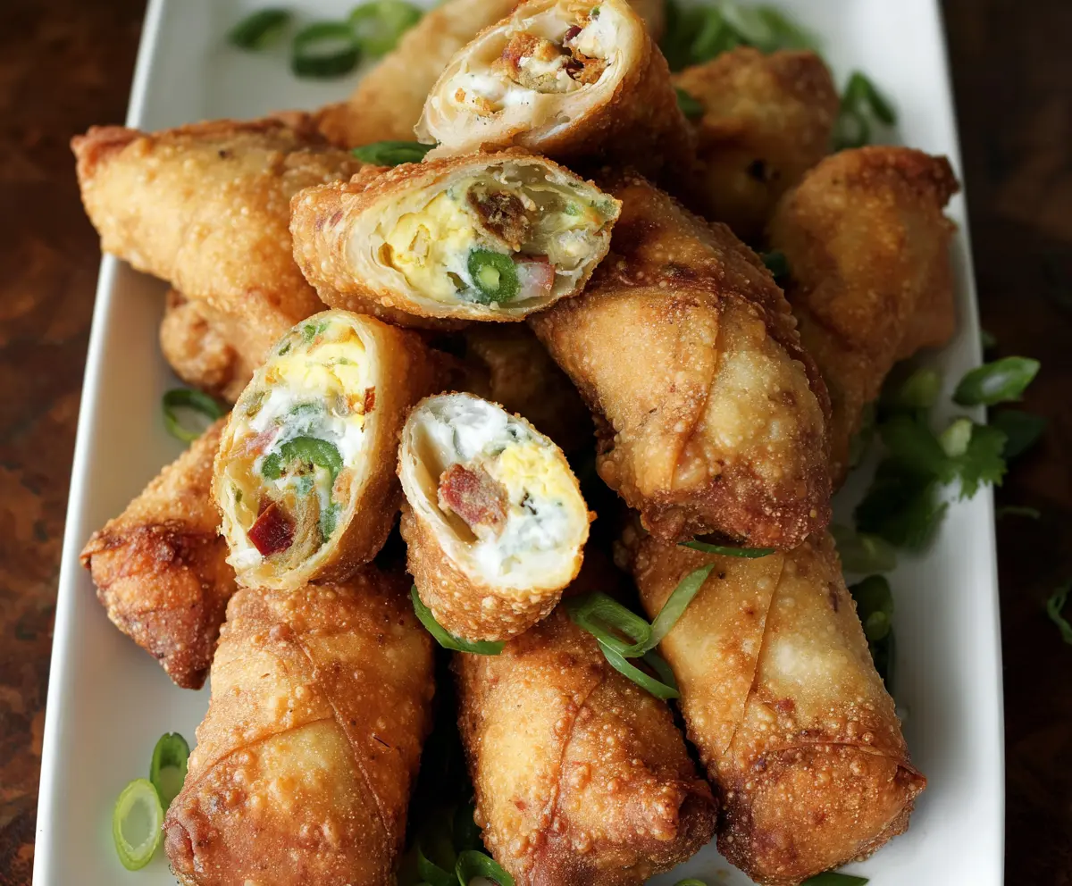 Mini Jalapeno Popper Egg Rolls Recipe