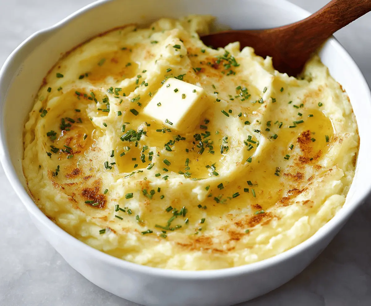 Creamiest Baked Mashed Potatoes Recipe