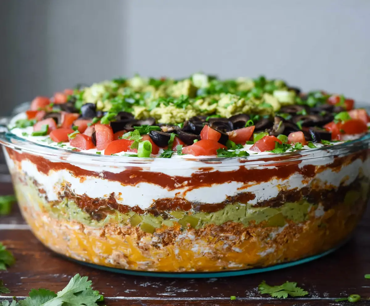Easy Ultimate 7 Layer Dip Recipe