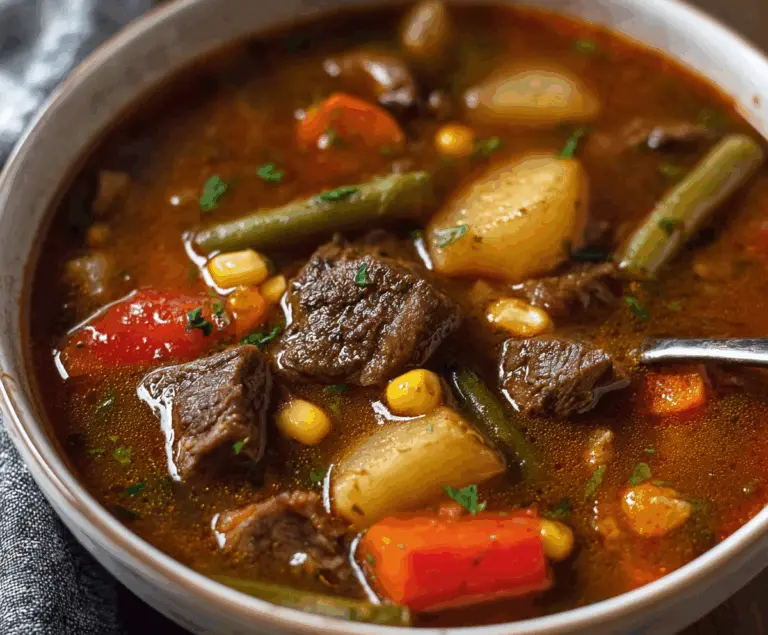 Vegetable beef soup