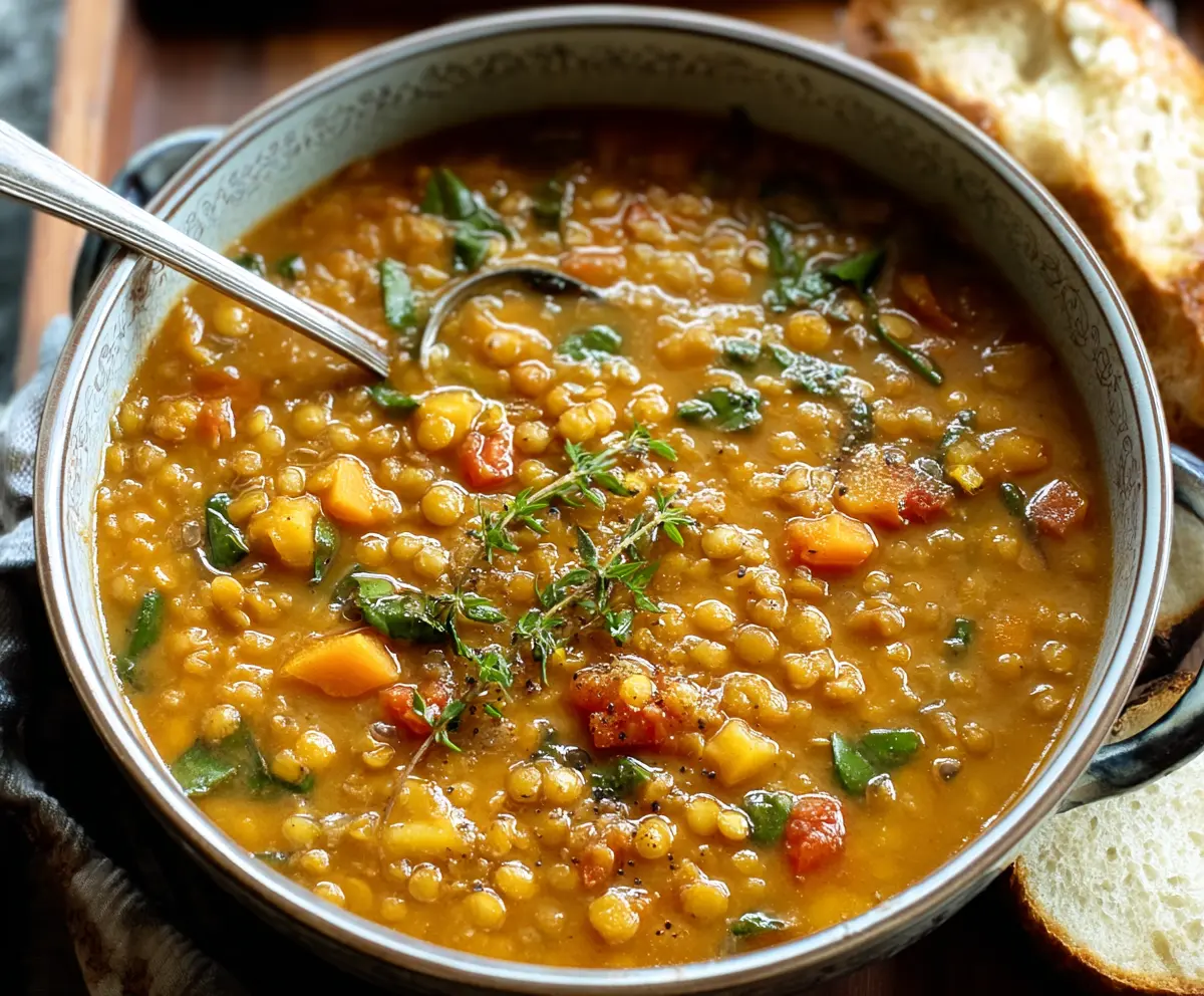 Easy Warm Lentil Soup Recipe