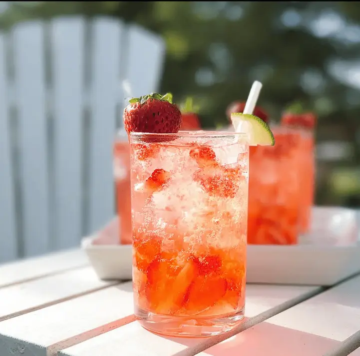 Refreshing Strawberry Tequila Soda Recipe
