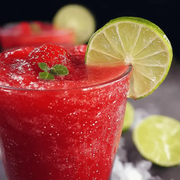 Refreshing Strawberry Lime Slush Recipe