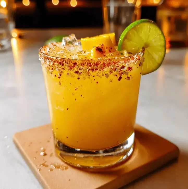 Spicy Mango Margarita with Hot Honey Twist