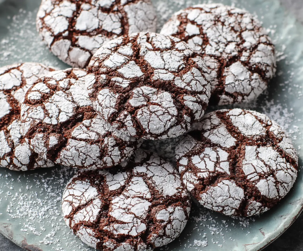 Easy Chocolate Crinkle Cookies Recipe