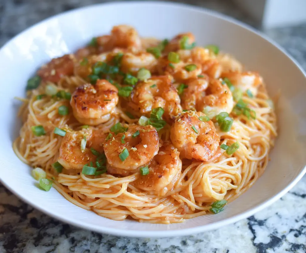 Easy Bang Bang Shrimp Pasta
