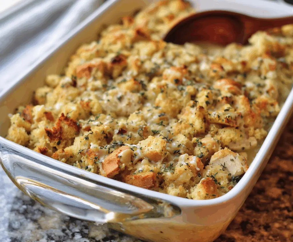 Easy Chicken and Stuffing Bake