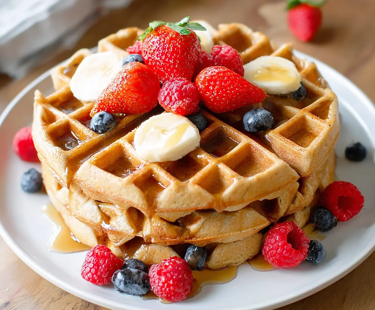 High Protein Healthy Waffles