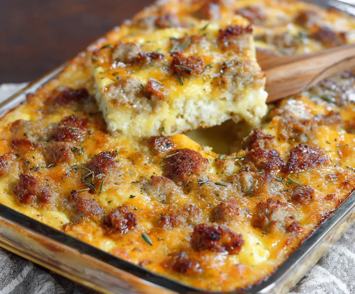 Easy Sausage Egg Casserole