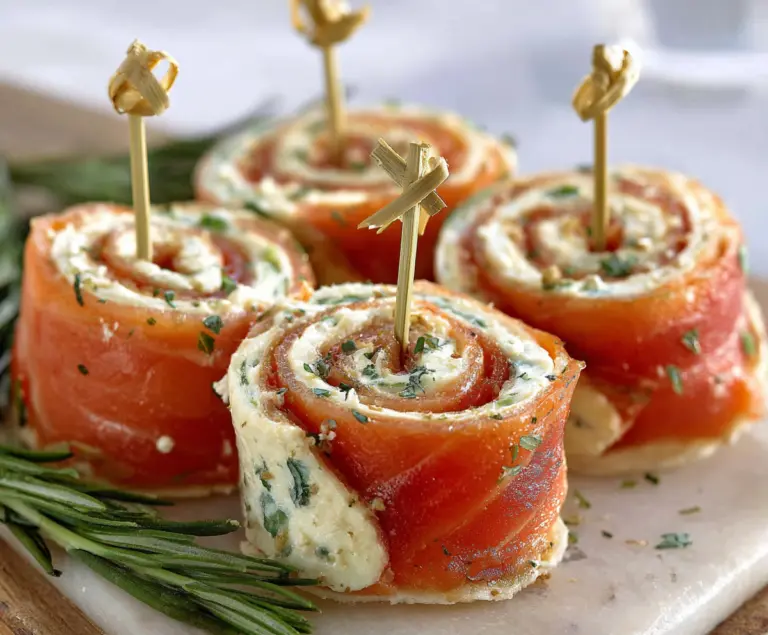 Easy Smoked Salmon Pinwheels Party Appetizers