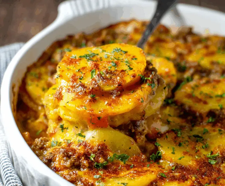 Ground Beef and Potatoes Casserole