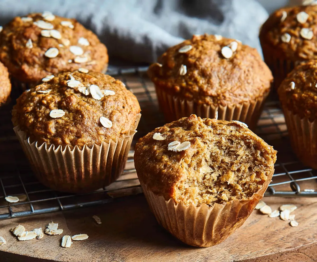Healthy Banana Oatmeal Muffins Recipe