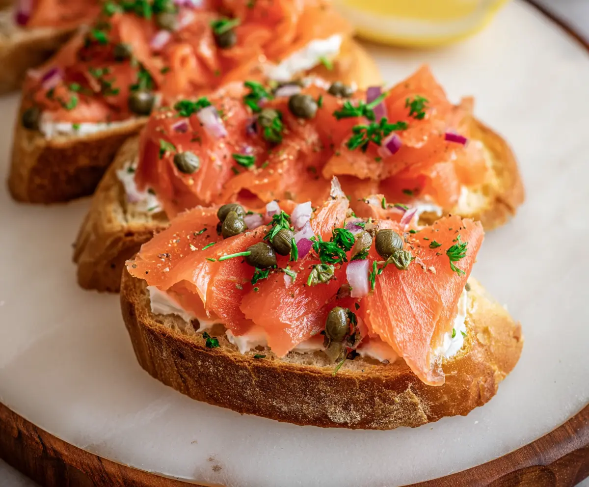 Easy Smoked Salmon Bruschetta Recipe