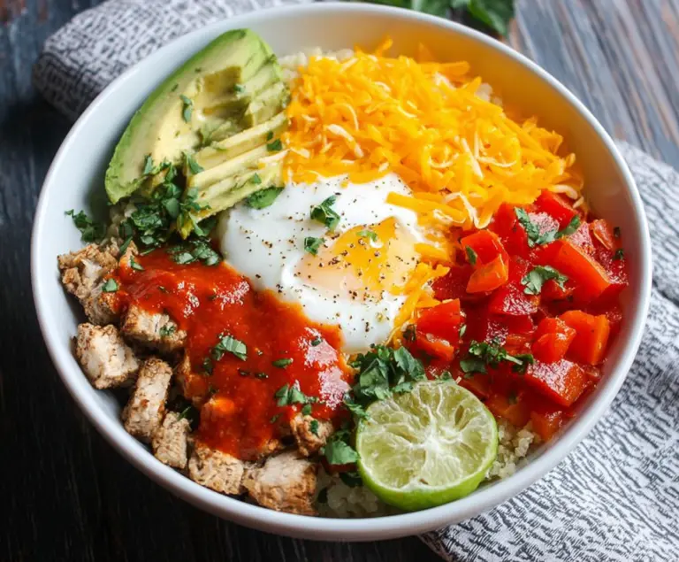 Low Carb Breakfast Burrito Bowl