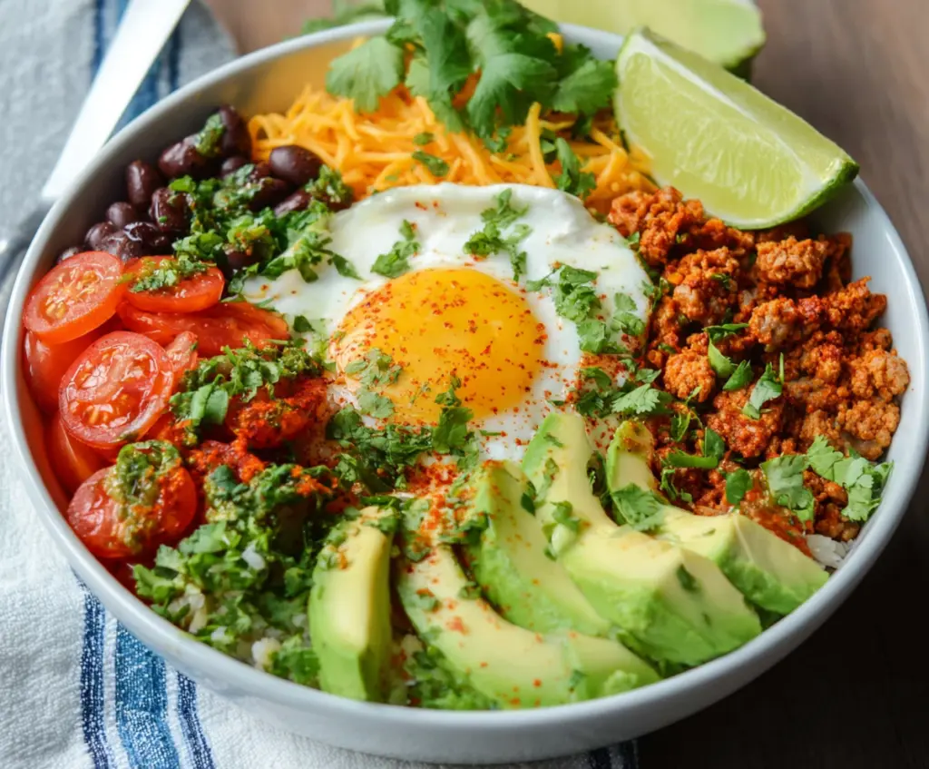 Low Carb Breakfast Burrito Bowl