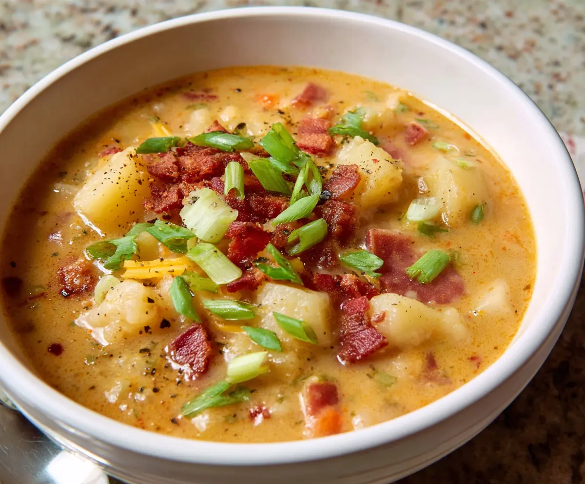 Easy Slow Cooker Potato Soup
