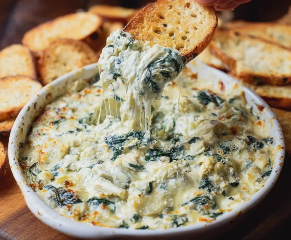 Easy Spinach Artichoke Dip