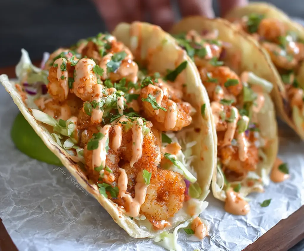 The BEST Bang Bang Shrimp Taco Recipe