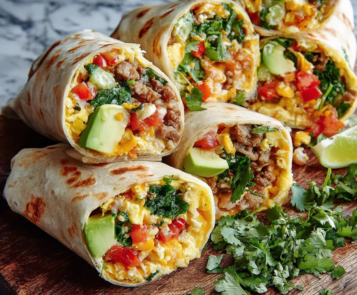 Healthy Breakfast Burritos