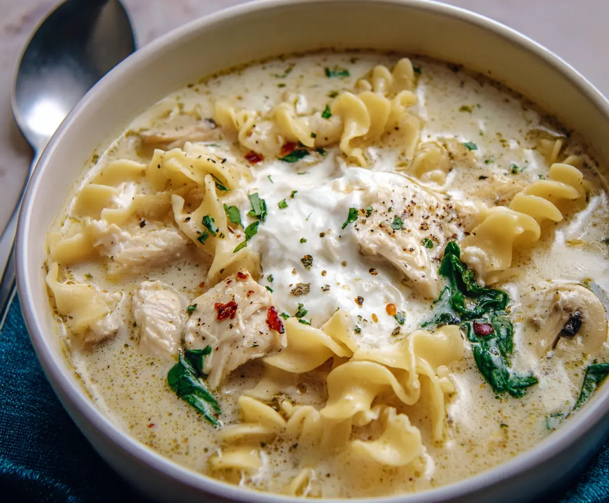 Creamy White Lasagna Soup Recipe